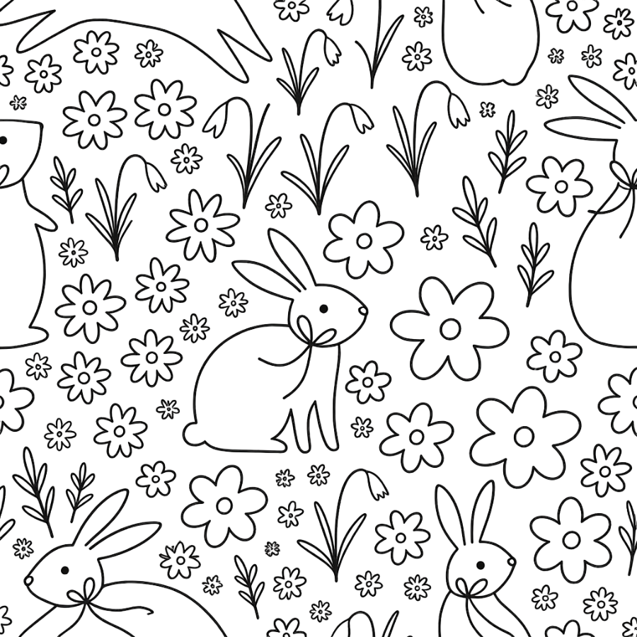 Free 6 Easter-Themed Coloring Pages for Kids