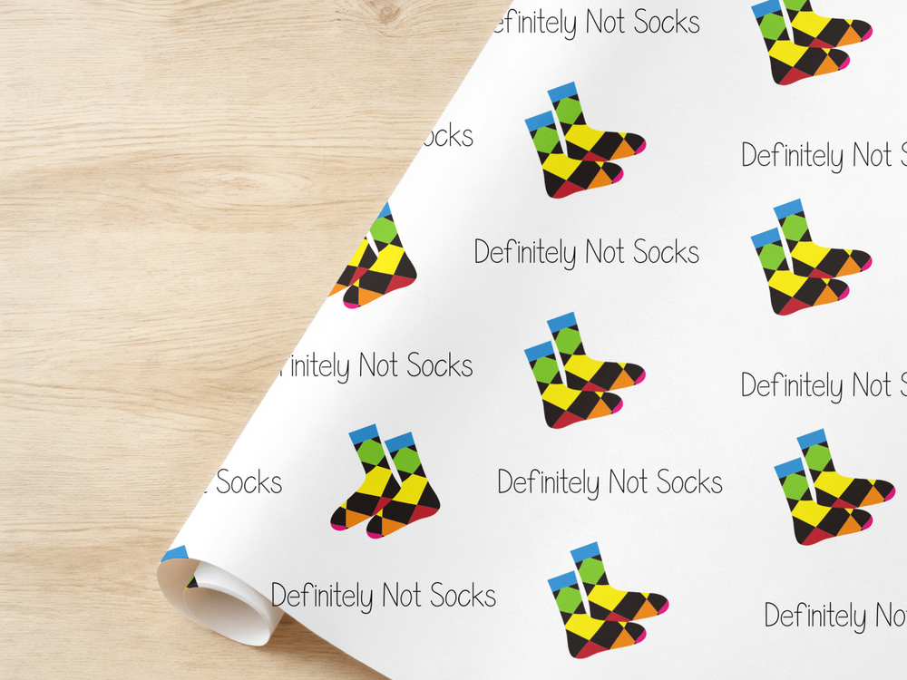Funny Wrapping Paper Not A Sock