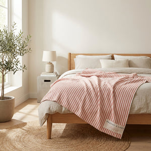 Custom Couple Name Pink Stripe Minimalist
