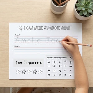 Custom Name Tracing Worksheet