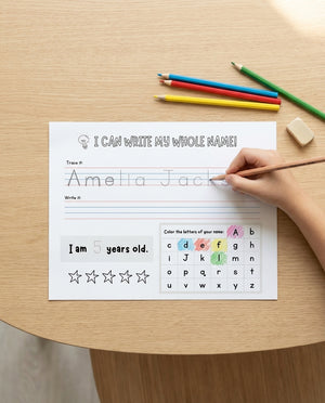 Custom Name Tracing Worksheet