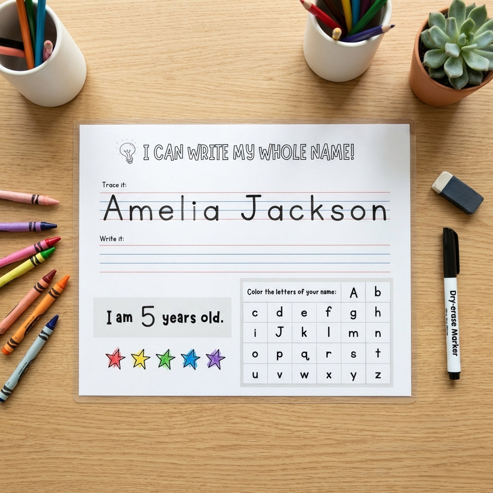 Custom Name Tracing Worksheet