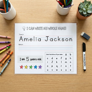 Custom Name Tracing Worksheet