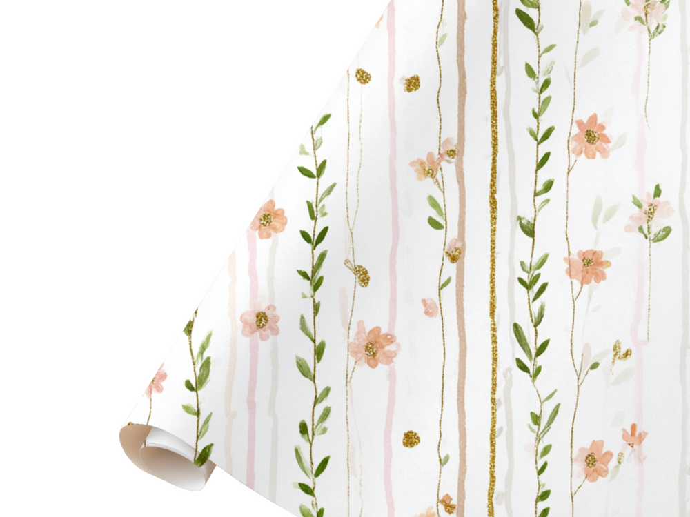 Greenery Floral Pattern Gift Wrap
