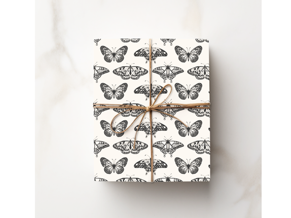 Butterfly Black and White Aesthetic