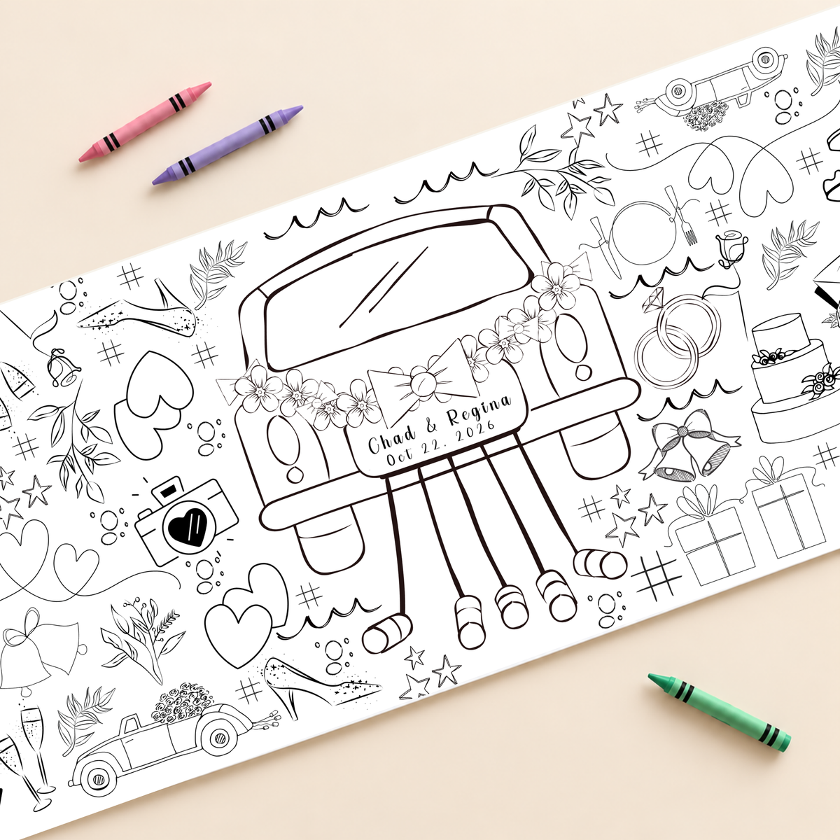 Wedding Coloring Banner