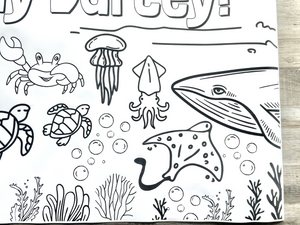 Under the Sea Coloring Banner