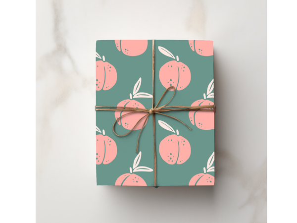 Peach Sage Wrapping Paper