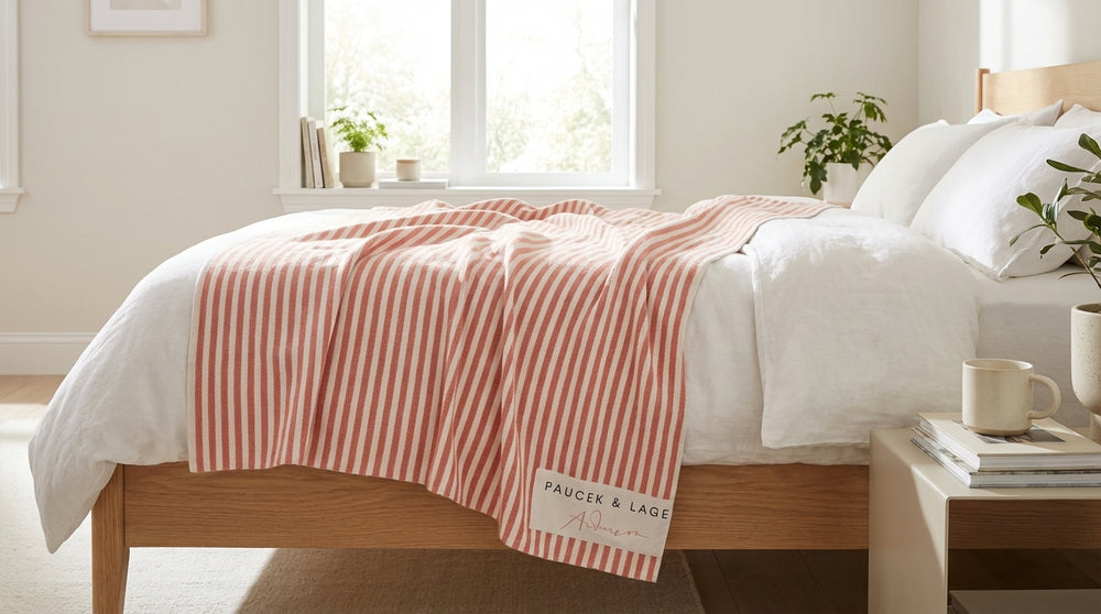 Custom Couple Name Pink Stripe Minimalist