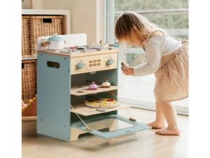Pretend Play Toy Oven Wooden Kitchen Playset