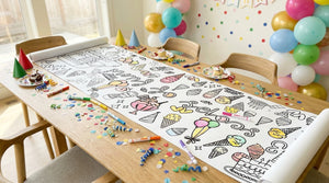 Ice Cream Theme Coloring Banner