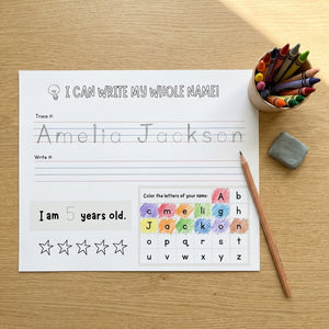Custom Name Tracing Worksheet