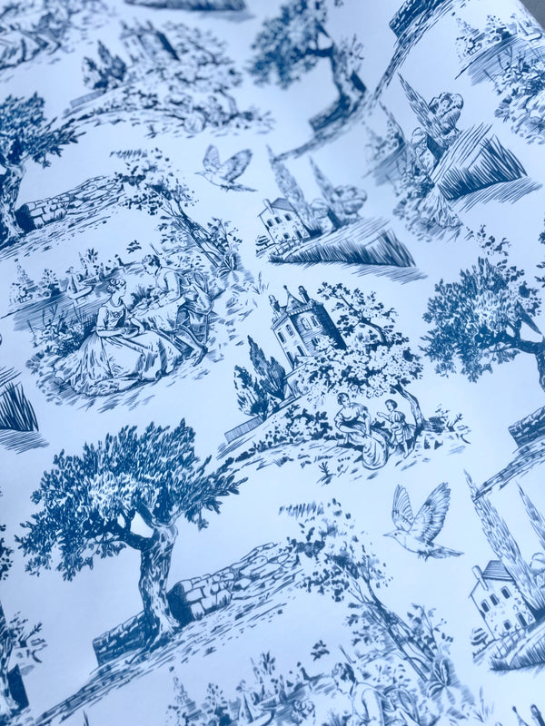 Cottage Wrapping Paper Toile