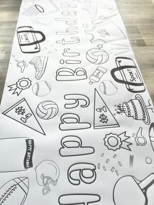 Sports Coloring Banner