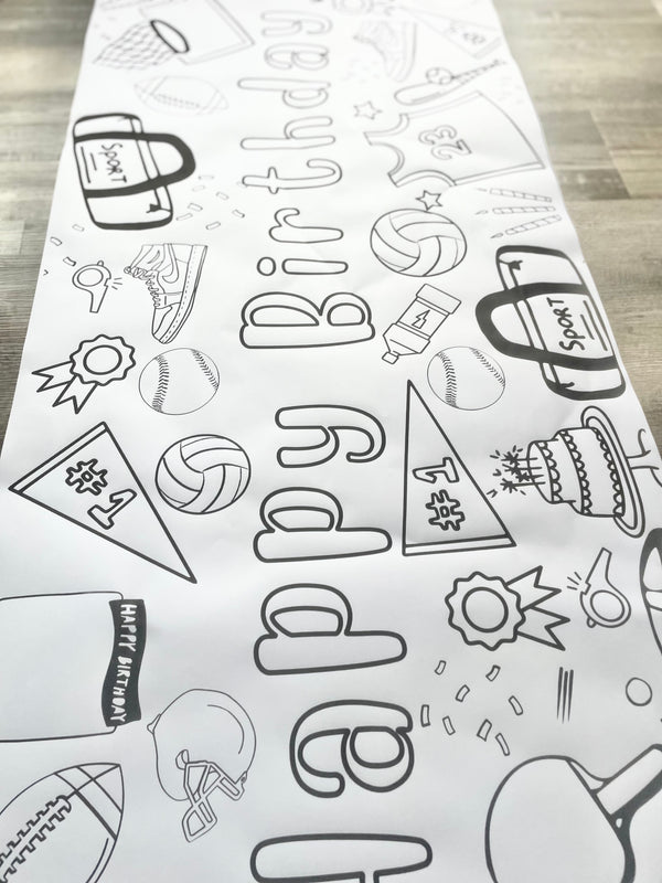 Sports Coloring Banner