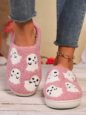 Pink Cute Ghost House Slippers