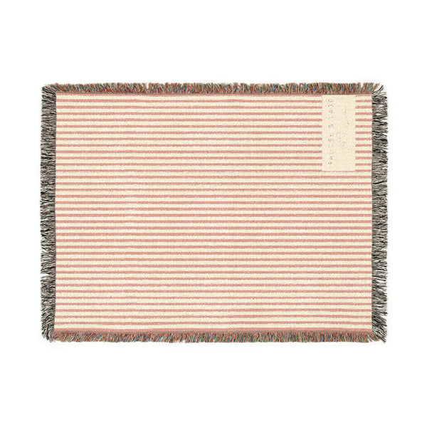 Custom Couple Name Pink Stripe Minimalist