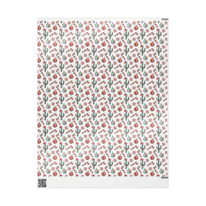 Cactus Candy Cane Gift Wrap