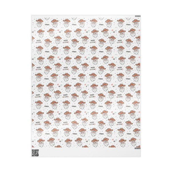 Howdy Cowboy Santa Gift Wrap