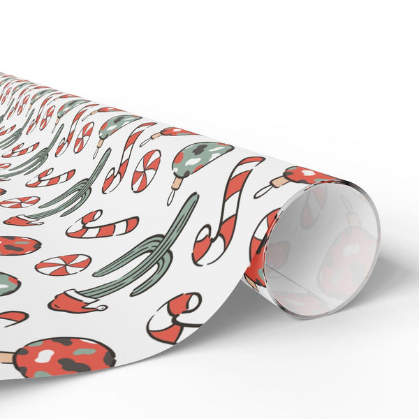 Cactus Candy Cane Gift Wrap