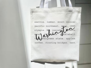 Organic Washington State Definition Tote Bag