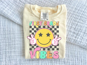 First Grade Vibes Youth Comfort Colors