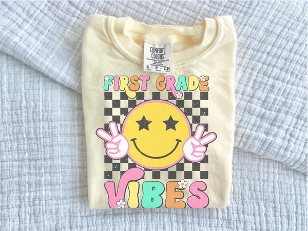 First Grade Vibes Youth Comfort Colors