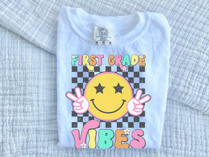 First Grade Vibes Youth Comfort Colors