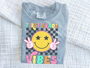 First Grade Vibes Youth Comfort Colors