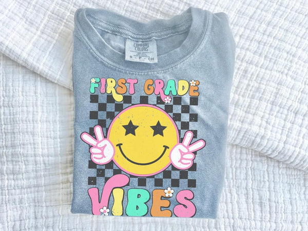 First Grade Vibes Youth Comfort Colors