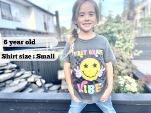 First Grade Vibes Youth Comfort Colors