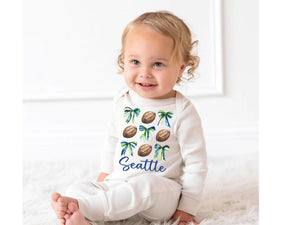 Seattle Seahawks Infant Coverall with Bow