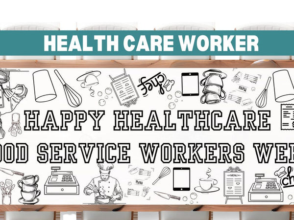 Custom Large Healthcare Worker Coloring Banner