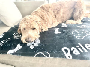 Personalized Dog Name Blanket