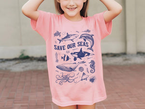 Save Our Seas Youth Shirt Ocean Conservation