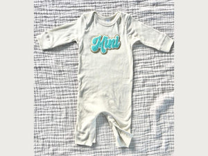 Mini Baby Coverall Pink Chenille