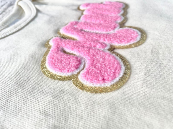 Mini Baby Coverall Pink Chenille
