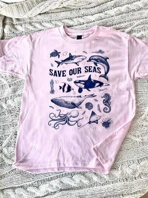Save Our Seas Youth Shirt Ocean Conservation