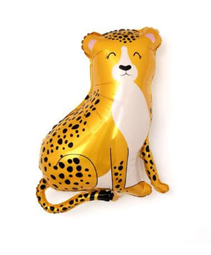 Large Cheetah Safari Balloon – Jumbo Mylar Animal for Jungle, Wild One or Two Wild Party