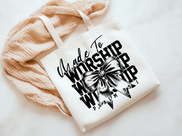 Organic Made to Worship Tote Bag
