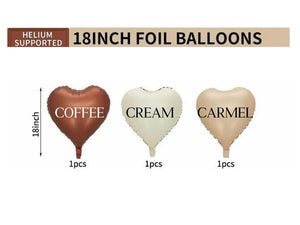 LARGE 40" Boho 50th Birthday Balloon - Matte Heart Balloon & Anniversary Decor