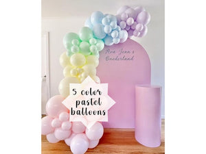 100-Pack Pastel Balloon Arch Kit