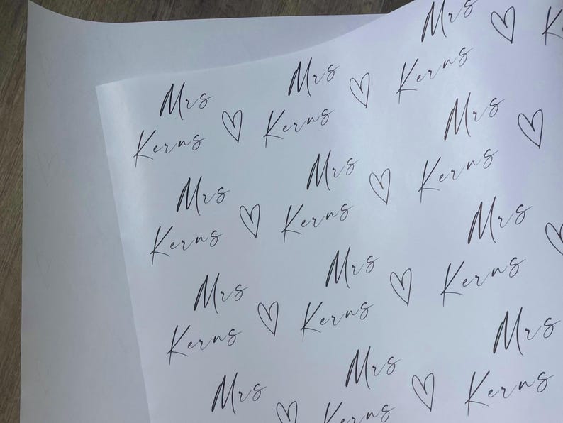 Personalized Name Wrapping Paper