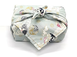 Reusable Floral Furoshiki Gift Wrap Cloth – Japanese Bento Wrap, Eco Fabric, Table Cover