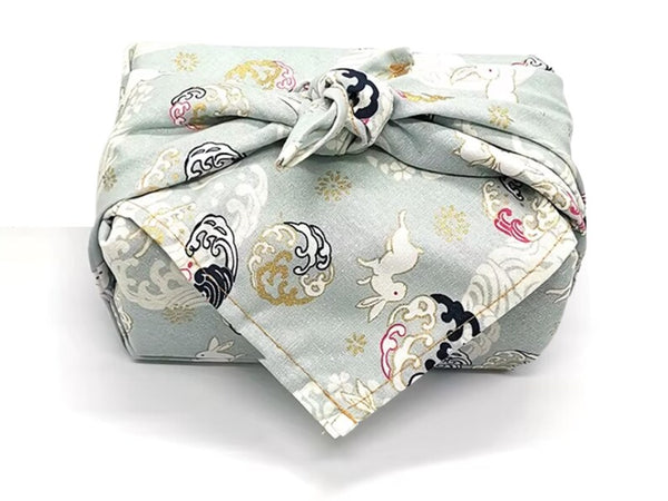 Reusable Floral Furoshiki Gift Wrap Cloth – Japanese Bento Wrap, Eco Fabric, Table Cover