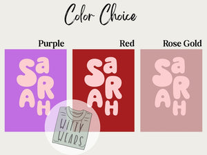 Personalized Name Blanket – Custom Baby Shower Gift - Sentimental Heirloom Throw for Girls – Cozy Rose Gold, Red, Pink, Purple