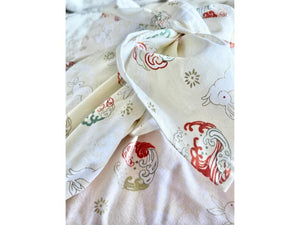 Reusable Floral Furoshiki Gift Wrap Cloth – Japanese Bento Wrap, Eco Fabric, Table Cover
