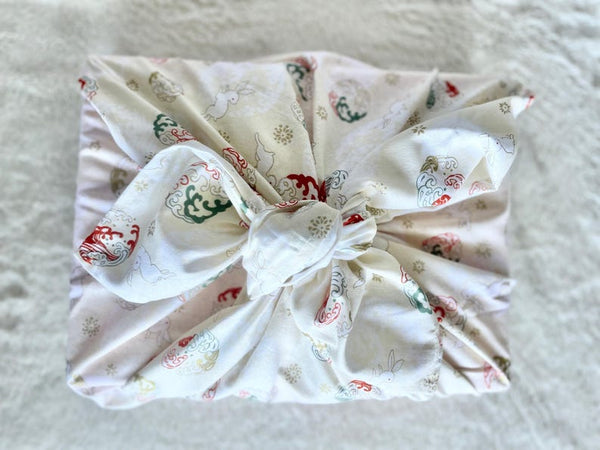 Reusable Floral Furoshiki Gift Wrap Cloth – Japanese Bento Wrap, Eco Fabric, Table Cover