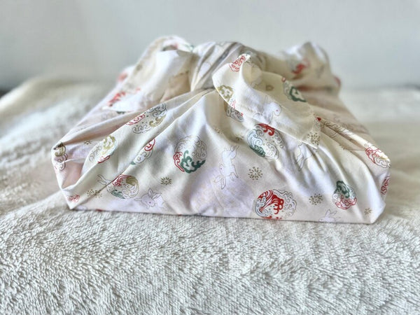 Reusable Floral Furoshiki Gift Wrap Cloth – Japanese Bento Wrap, Eco Fabric, Table Cover
