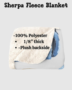 Basketball Team Personalized Name - Number Blanket Custom Sports Gift Sherpa